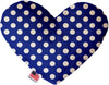 Mirage Pet 1241-CTYHT8 Bright Blue Swiss Dots Canvas Heart Dog Toy - 8