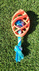 Rubber Football Dog Chew Toy with Tug Rope -- Great for Active Dogs --